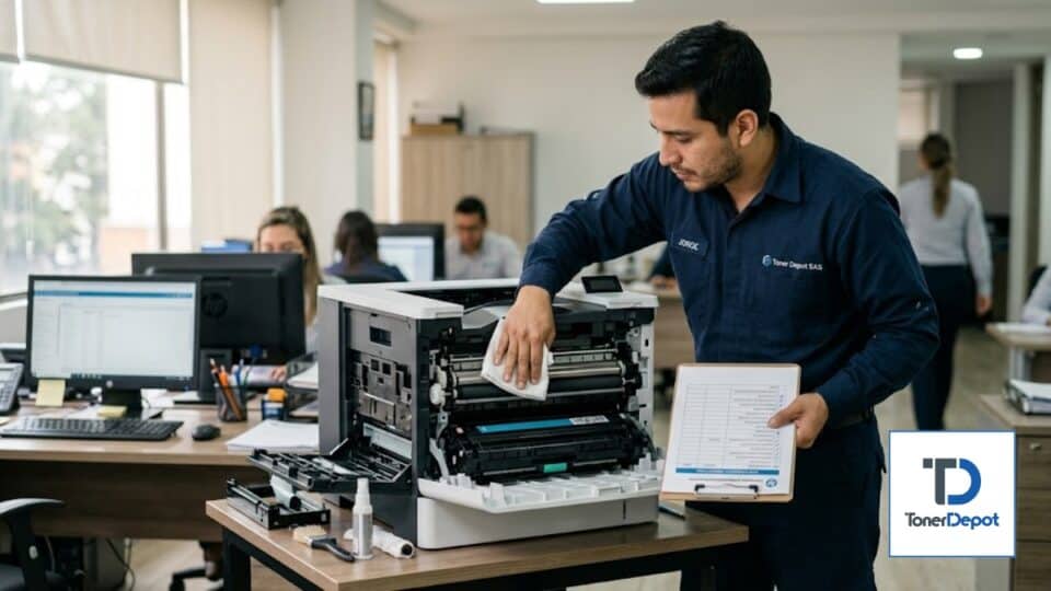 Mantenimiento de impresoras para empresas: qué incluye y cada cuánto hacerlo